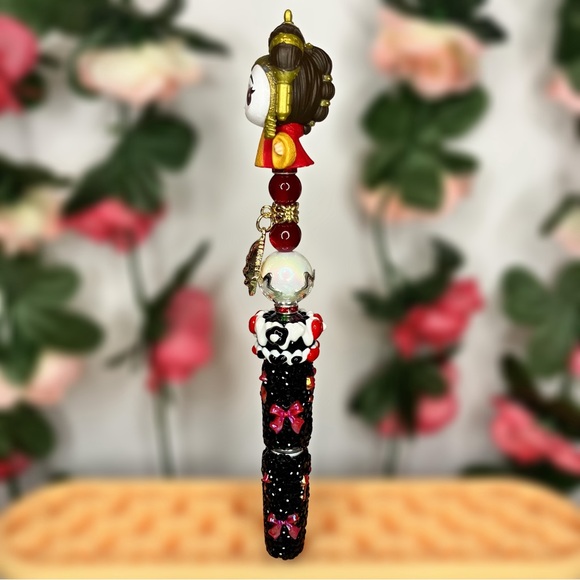 Queen Amidala Star Wars Repurposed Doorable & C-3PO Charm Handmade Beaded Pen - Picture 2 of 9